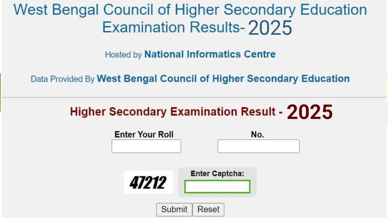West Bengal Higher Secondary results 2025