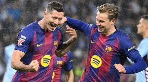 Lewandowski hat trick, Barcelona 4-2 Celta,