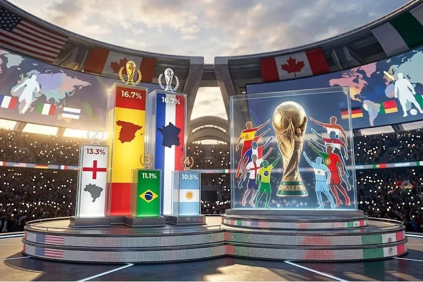 What is the percentage chance of any team winning the World Cup?