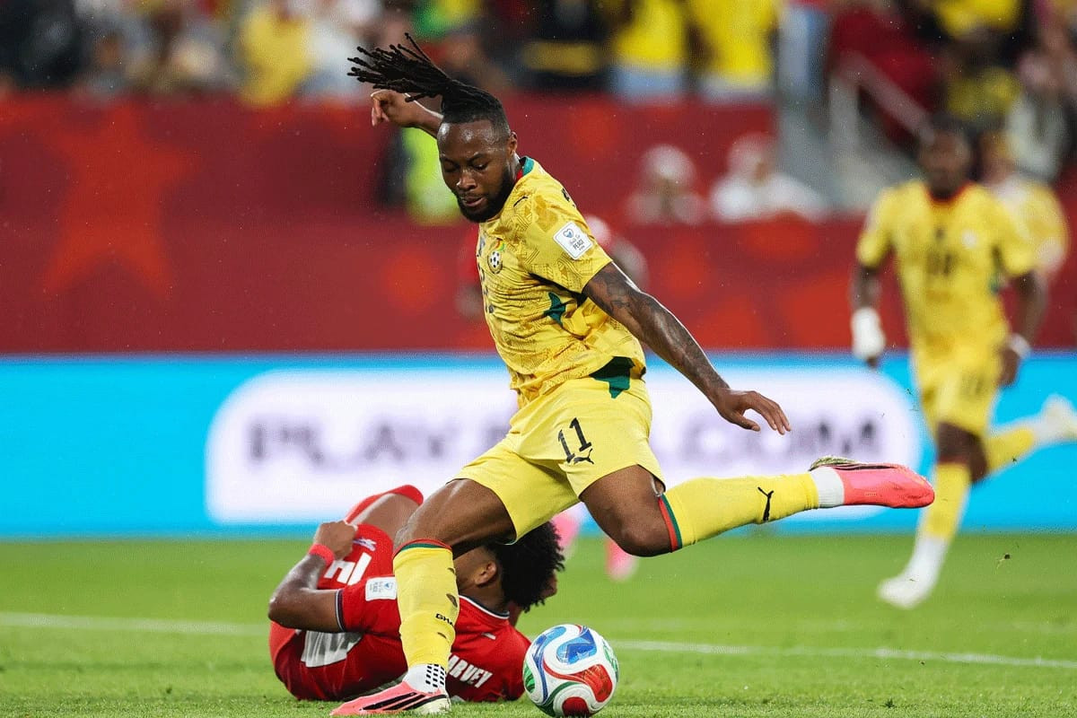 Ghana defeated Panama with a last-minute goal.post