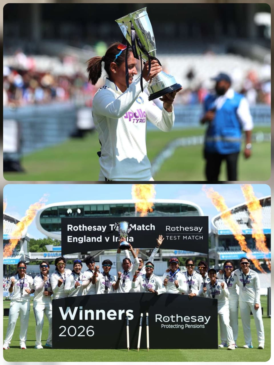 India crowned as champions against England at Lord's