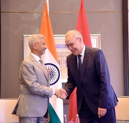 Dr. S. Jaishankar meets Swiss President.
