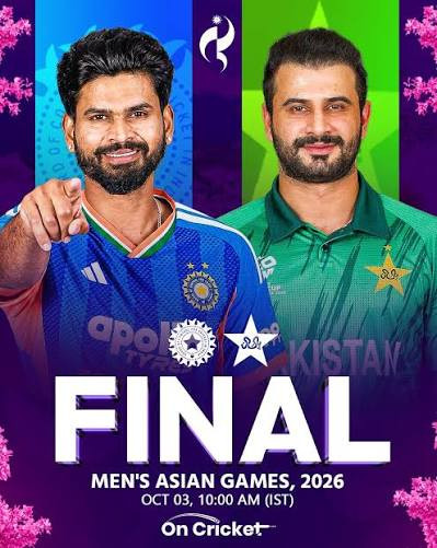 India vs Pakistan final, Asian Games 2026